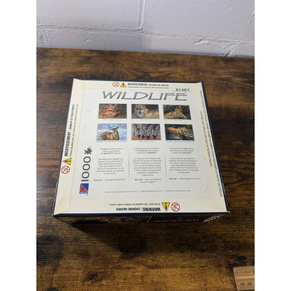 Wildlife Wolf 1000 Piece Jigsaw Puzzle NEW SEALED - USA
